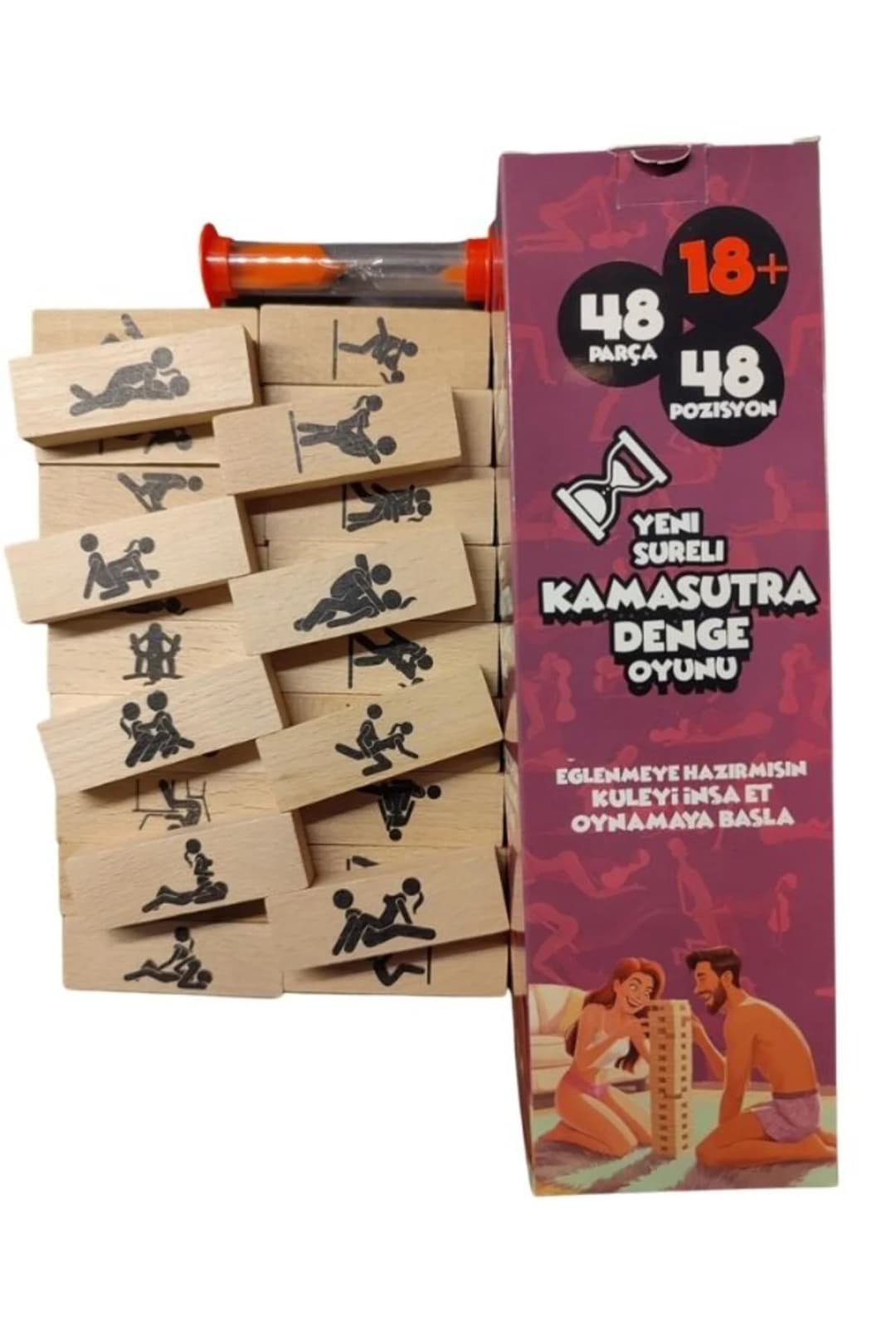Sens Gizemli Oda Kamasutra Denge Oyunu 48 Pozisyonlu Yetişkin Eğlence Erotik Oyun - J977