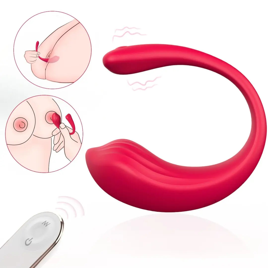 Whale Mini RTC - Şarjlı Kablosuz Kumandalı Klitoris G Spot Uyarıcı Giyilebilir Mini Partner Vibratör
