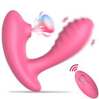 Mary - Şarjlı Uzaktan Kumandalı Klitoris ve G Spot Uyarıcı Güçlü Titreşimli Emiş Özellikli Giyilebilir Partner Vibratör