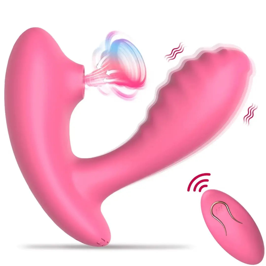 Mary - Şarjlı Uzaktan Kumandalı Klitoris ve G Spot Uyarıcı Güçlü Titreşimli Emiş Özellikli Giyilebilir Partner Vibratör
