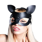 Sens Fantasy Cat Mask Deri Fantezi Kedi Maske - J968