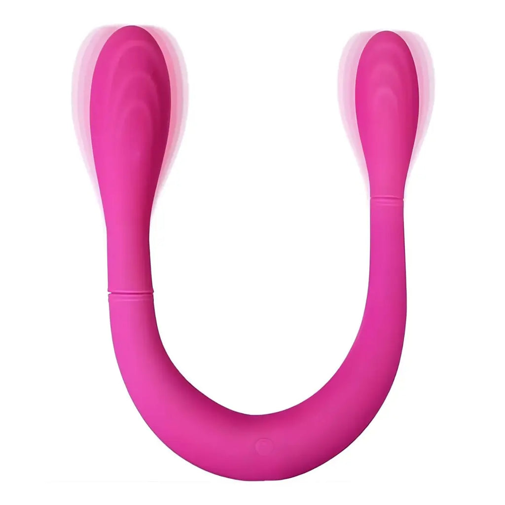 DOUBLE ENDED Şarjlı Esnek ve Bükülebilir Titreşimli G-Spot Uyarıcı Çift Taraflı Vibratör