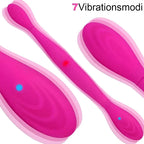 DOUBLE ENDED Şarjlı Esnek ve Bükülebilir Titreşimli G-Spot Uyarıcı Çift Taraflı Vibratör
