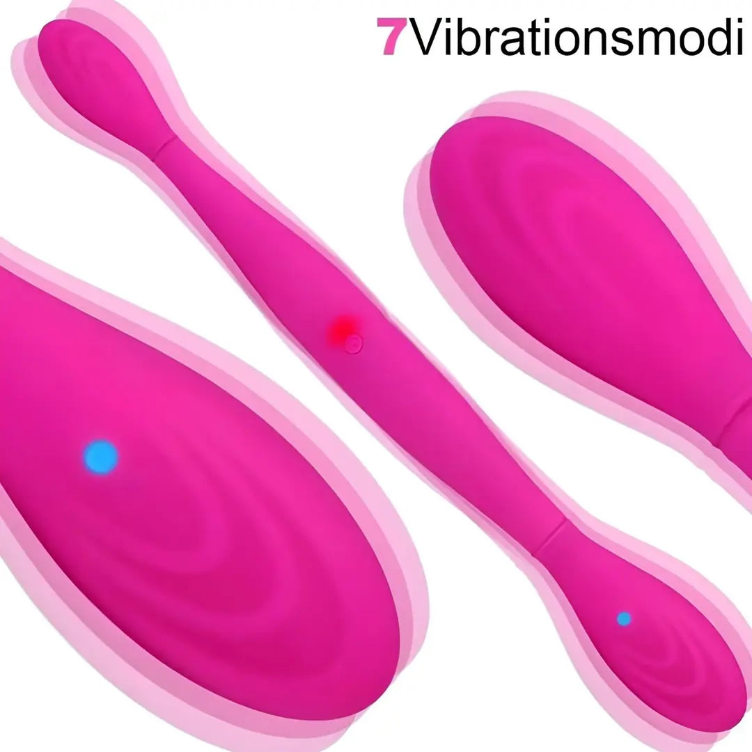 DOUBLE ENDED Şarjlı Esnek ve Bükülebilir Titreşimli G-Spot Uyarıcı Çift Taraflı Vibratör