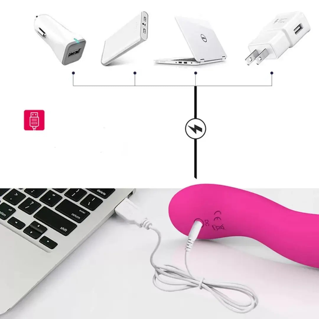 ZOE Şarjlı Özel Tasarım Kıvrımlı G Spot Uyarıcı Güçlü Titreşimli Masaj Vibratör