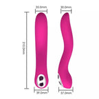 ZOE Şarjlı Özel Tasarım Kıvrımlı G Spot Uyarıcı Güçlü Titreşimli Masaj Vibratör