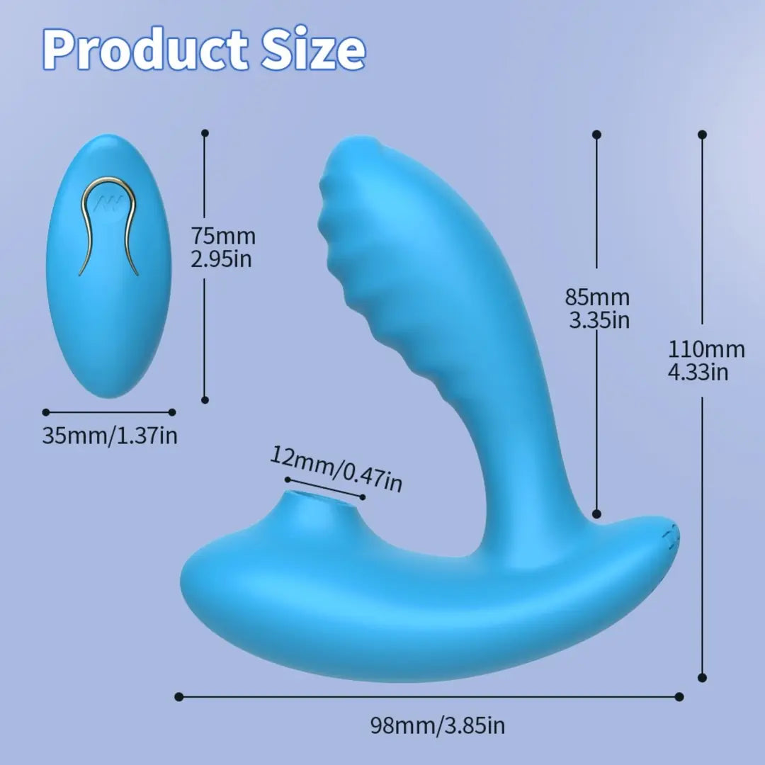 Mary - Şarjlı Uzaktan Kumandalı Klitoris ve G Spot Uyarıcı Güçlü Titreşimli Emiş Özellikli Giyilebilir Partner Vibratör