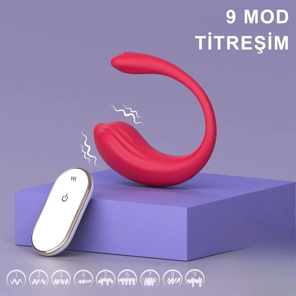 Whale Mini RTC - Şarjlı Kablosuz Kumandalı Klitoris G Spot Uyarıcı Giyilebilir Mini Partner Vibratör