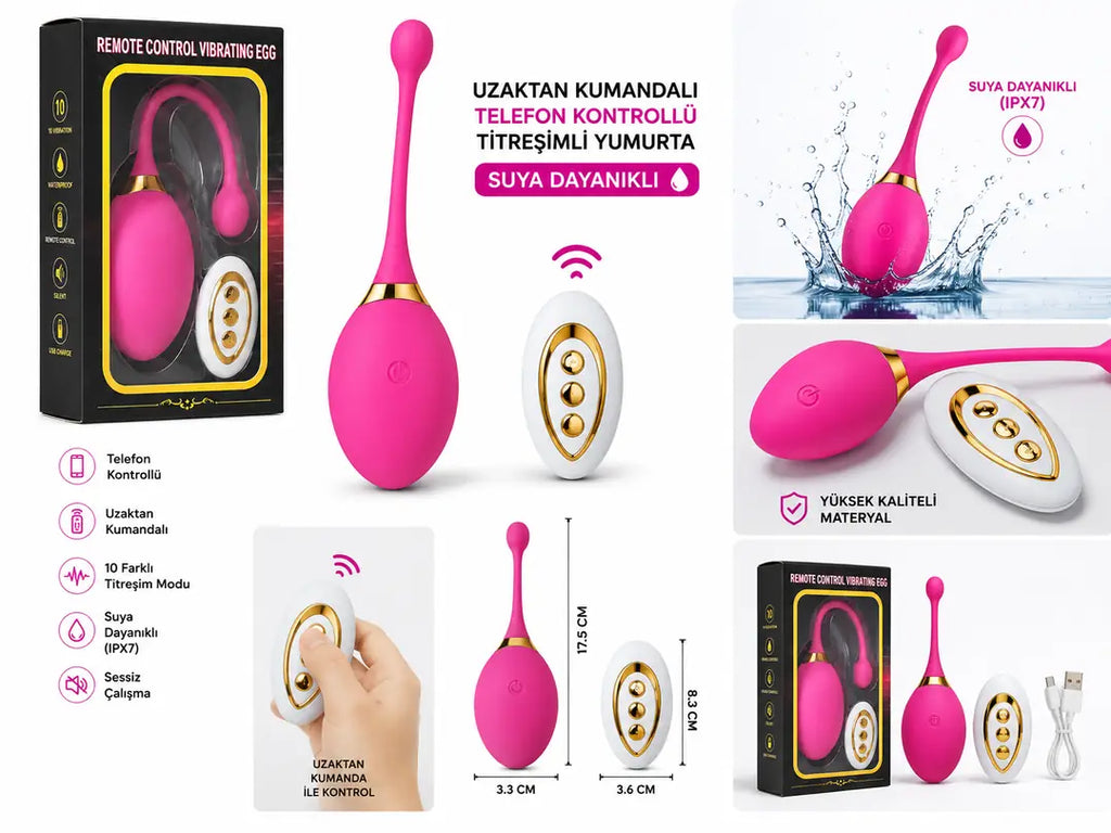 LumiLumi Nova Bloom  Vibrating Egg Kablosuz Kumandalı Klitoris ve Vajina Uyarıcı 2 in 1 Vibratör