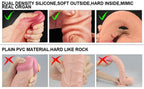 Çift Katmanlı Yumuşak Doku Büyük Boy Realistik Dildo Silikon Gerçekçi Yapay Penis 31x5.3 CM - SENS SHOP