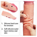 Çift Katmanlı Yumuşak Doku Büyük Boy Realistik Dildo Silikon Gerçekçi Yapay Penis 31x5.3 CM - SENS SHOP