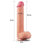 Çift Katmanlı Yumuşak Doku Büyük Boy Realistik Dildo Silikon Gerçekçi Yapay Penis 31x5.3 CM - SENS SHOP