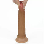 Çift Katmanlı Yumuşak Doku Realistik Anal Dildo Silikon Gerçekçi Yapay Penis 19x3.4 CM - SENS SHOP