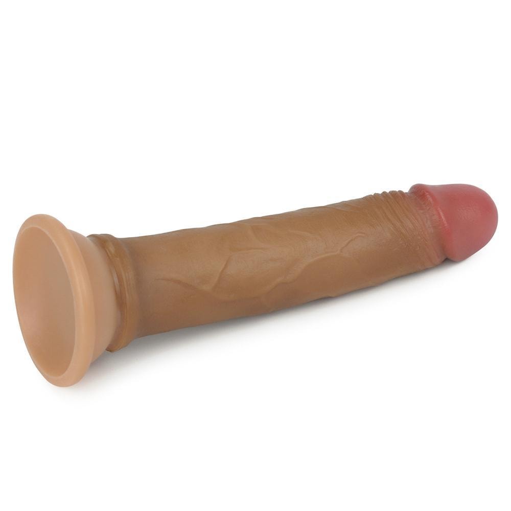 Çift Katmanlı Yumuşak Doku Realistik Anal Dildo Silikon Gerçekçi Yapay Penis 19x3.4 CM - SENS SHOP