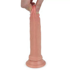 Çift Katmanlı Yumuşak Doku Realistik Anal Dildo Silikon Gerçekçi Yapay Penis 19x3.4 CM - SENS SHOP