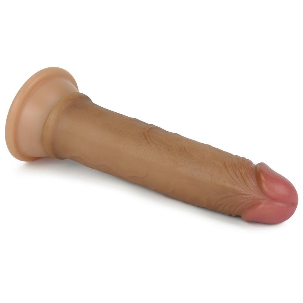 Çift Katmanlı Yumuşak Doku Realistik Anal Dildo Silikon Gerçekçi Yapay Penis 19x3.4 CM - SENS SHOP