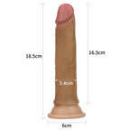 Çift Katmanlı Yumuşak Doku Realistik Anal Dildo Silikon Gerçekçi Yapay Penis 19x3.4 CM - SENS SHOP