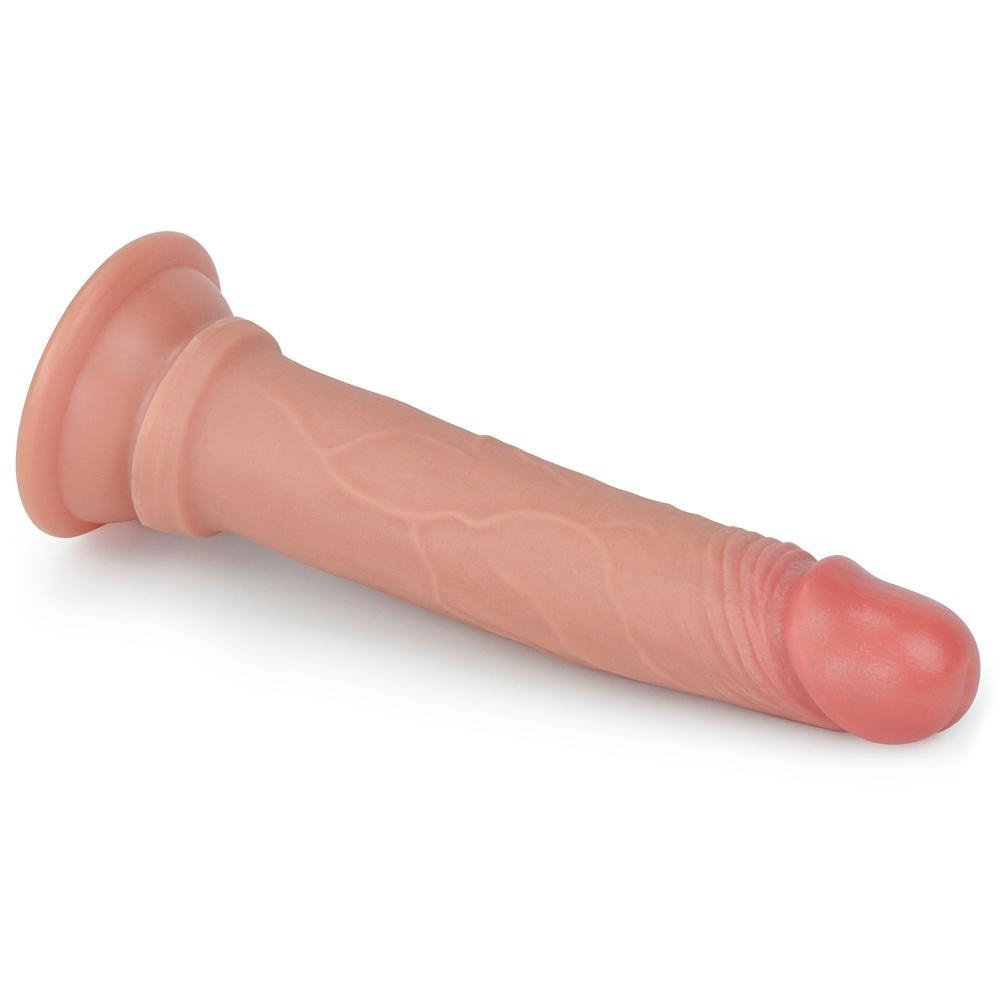 Çift Katmanlı Yumuşak Doku Realistik Anal Dildo Silikon Gerçekçi Yapay Penis 19x3.4 CM - SENS SHOP
