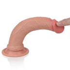 Çift Katmanlı Yumuşak Doku Realistik Anal Dildo Silikon Gerçekçi Yapay Penis 19x3.4 CM - SENS SHOP