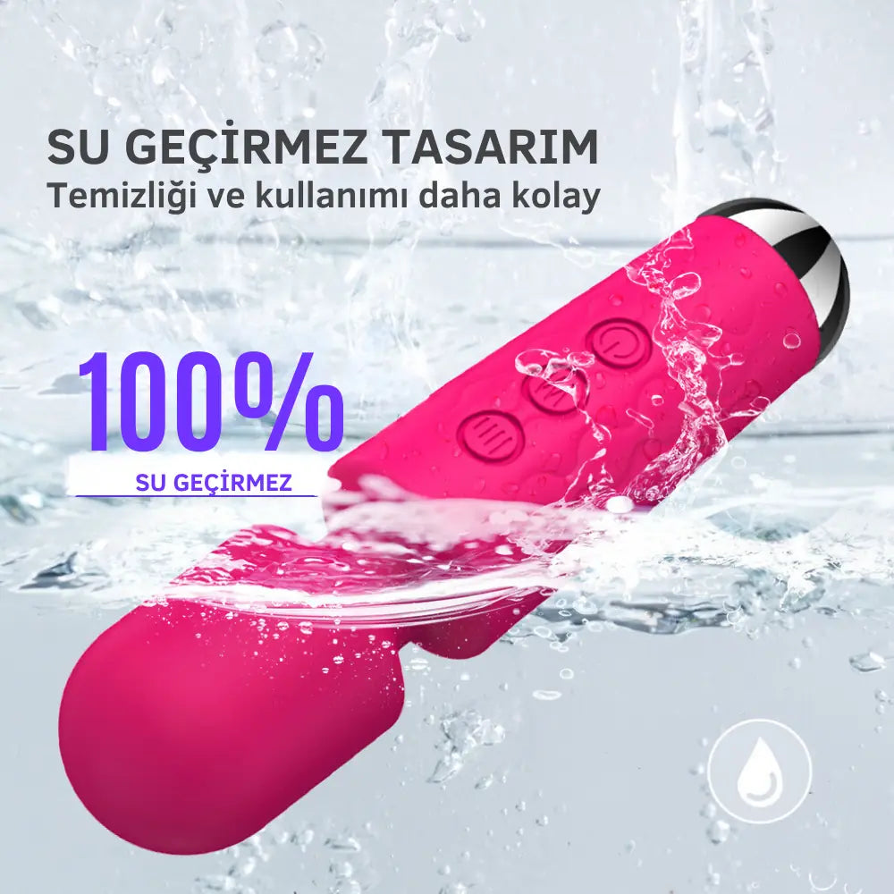 Artemis - Şarjlı Çok Güçlü Titreşimli Masaj Aleti Göğüs ve Klitoris Uyarıcı Wand Massager Vibratör