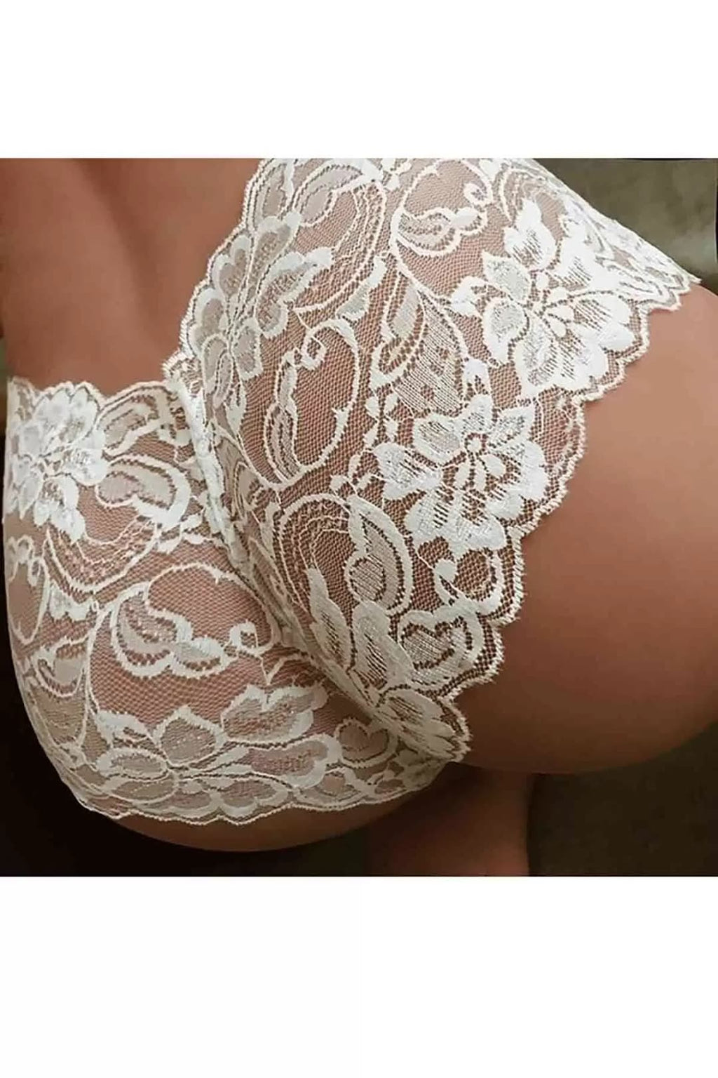 Beyaz Dantel Külot Fantezi İç Giyim
