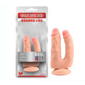 Brumeo 03 İki Uçlu Vantuzlu Çatal Dildo 18 Cm