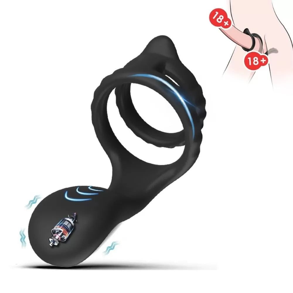 Tail Pro - Şarjlı Güçlü Titreşimli Perine Uyarıcı Esnek Testis ve Penis Halkası