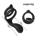 Tail Pro - Şarjlı Güçlü Titreşimli Perine Uyarıcı Esnek Testis ve Penis Halkası