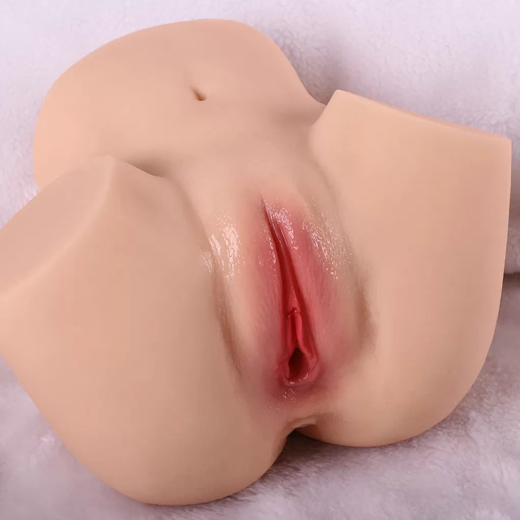 Katya - Anal Vajina Çift Girişli Realistik Kalça Titreşimli 2 in 1 Suni Vajina Mastürbatör 2.1 KG