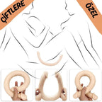 Ultra Soft Realistic Double Ended Dildo Yumuşak Doku Gerçekçi Çift Taraflı Büyük Boy Realistik Yapay Penis 43 CM