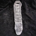 Gerçekçi Doku Penis Büyütücü ve Kalınlaştırıcı 6 CM Uzatmalı Şeffaf Realistik Penis Kılıfı 25 CM