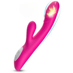 Spark - Şarjlı Isıtmalı Aynı Anda Klitoris ve G Spot Uyarıcı Güçlü Titreşimli 2 in 1 Rabbit Vibratör