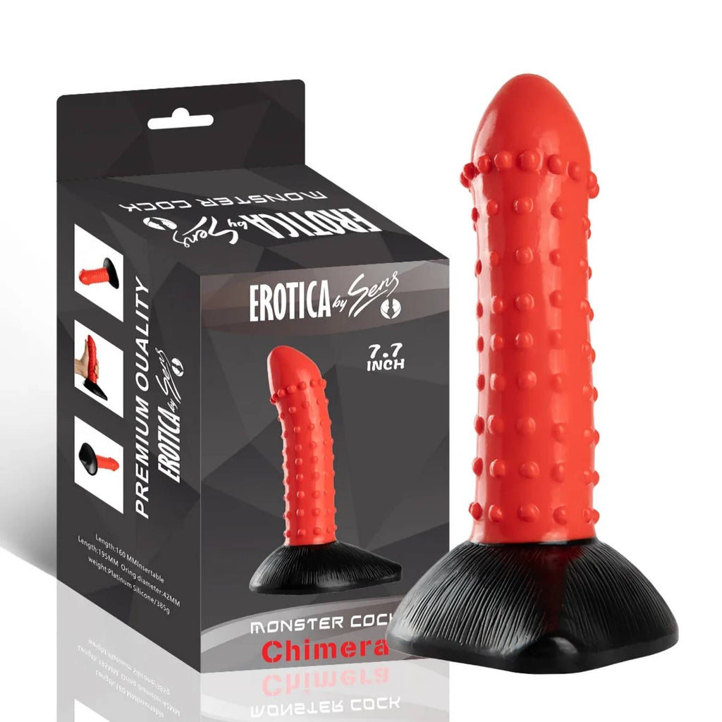 Monster Cock Chimera - Silicone Realistic Animal Dildo Silikon Gerçekçi Doku Yapay Penis 19.5x4.2 CM