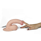 Ultra Yumuşak Realistik Dildo Güçlü Titreşimli Gerçekçi Yapay Penis Vibratör 18 CM