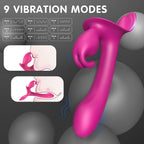 Lord Rabbit - Şarjlı Aynı Anda G Nokta ve Klitoris Uyarıcı Vibratör Strapless Strapon 2 in 1 Rabbit Vibratör