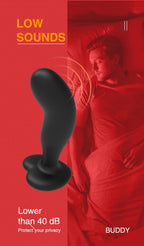 Buddy - Şarjlı Kablosuz Kumandalı G-Spot ve Prostat Uyarıcı Kullanılabilir Kalp Desenli Anal Vibratör