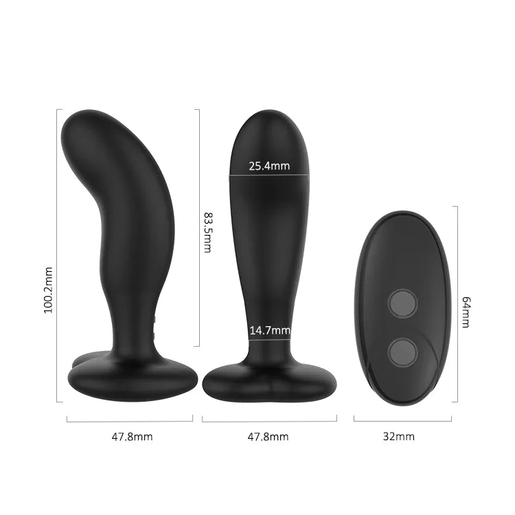 Buddy - Şarjlı Kablosuz Kumandalı G-Spot ve Prostat Uyarıcı Kullanılabilir Kalp Desenli Anal Vibratör