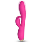 Bonnie - Şarjlı Aynı Anda Klitoris ve G Spot Uyarıcı Eğilebilir Yumuşak Doku Rabbit Vibratör