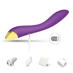Flamingo - Şarjlı Esnek Yumuşak Doku Eğilebilir G Spot Uyarıcı Vibratör - Mor
