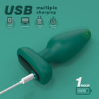 Visual Rivet - Manyetik Şarjlı Güçlü Titreşimli Silikon Anal Plug Kademeli Boyut Prostat Uyarıcı ve Anal Vibratör