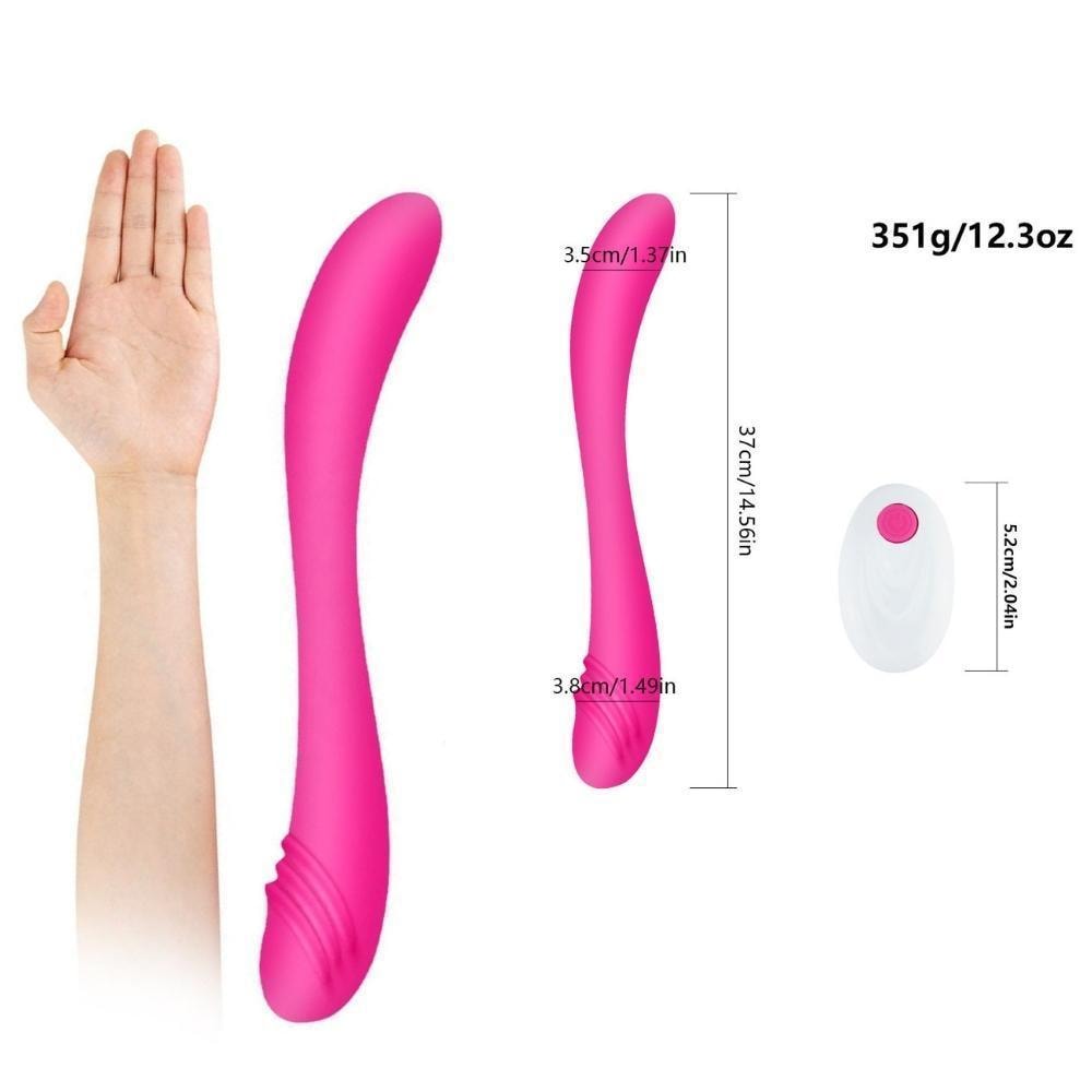 Double Ended - Şarjlı Kablosuz Kumandalı G-Spot Uyarıcı Bükülebilir Çift Taraflı Kullanılabilir Vibratör