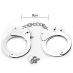 Profesyonel Polis Sınıfı Fantezi Metal Kelepçe Double Lock Steel Police Edition Handcuffs