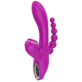 Abel - Şarjlı Triple Anal Beads G Spot ve Klitoris Uyarıcı Güçlü 3 in 1 Emiş Vibratör