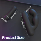 Gladiator - Şarjlı Çıkarılabilir Bullet Motorlu 2 in 1 Perine ve Prostat Uyarıcı Vibratör