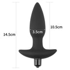 Silicone Fantasy - Çıkar Tak Bullet Vibratörlü Güçlü Titreşimli 10 Fonksiyonlu Silikon Anal Plug