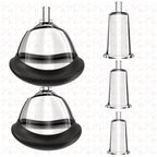 Pussy Pump Classic - Değiştirilebilir 5 Başlıklı Tetikli Profesyonel Göğüs ve Vajina Vakum Pompası Set