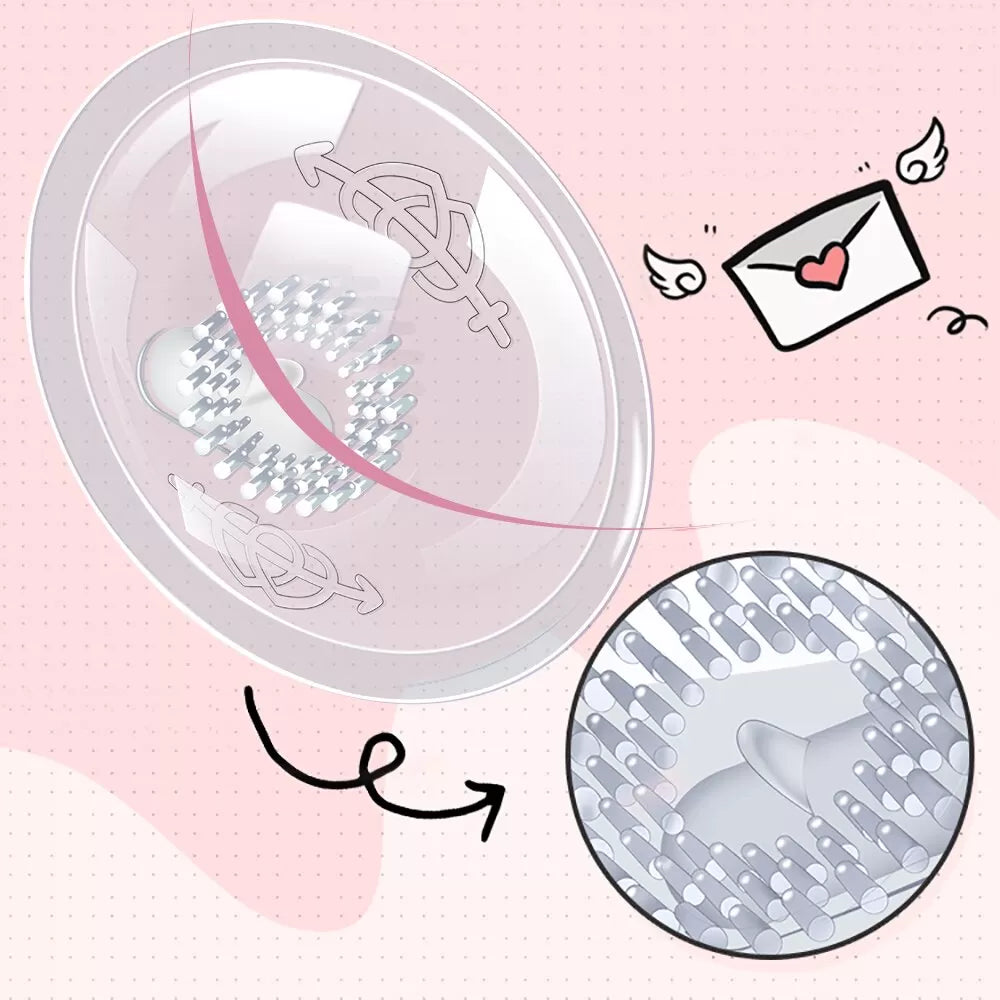 Bunny - Uzaktan Kumandalı Göğüs ve Klitoris Uyarıcı 2 in 1 Titreşimli Vibratör