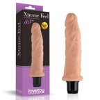 Xtreme Feel - Multi Speed Güçlü Titreşimli Yumuşak Doku Realistik Dildo Testissiz Gerçekçi Yapay Penis 22x4.2 CM