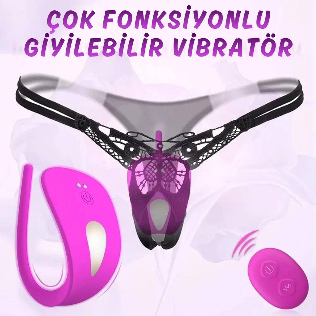 Ella RCT - Şarjlı Kablosuz Uzaktan Kumandalı Klitoris Uyarıcı Külot İçi Giyilebilir Sessiz Vibratör