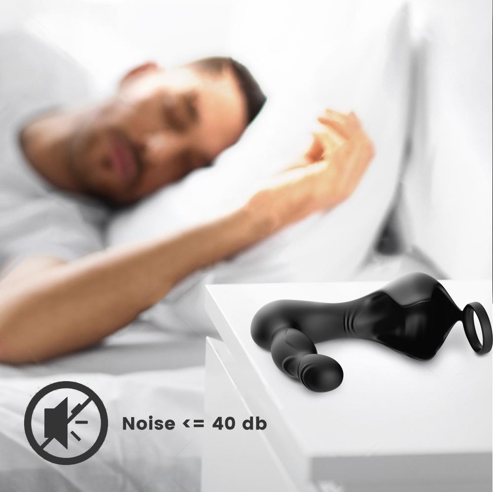 Gale Max - Manyetik Şarjlı Uzaktan Kumandalı 360° Dönen Perine ve Testis Uyarıcı Halkalı Prostat Masaj Vibratör